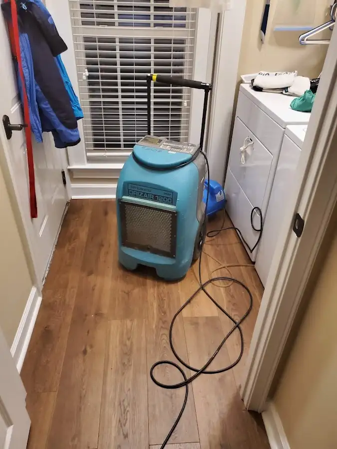 Commercial dehumidifier deployed for Flood Damage Cleanup in Peachtree City